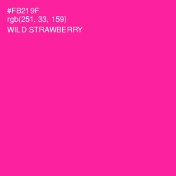 #FB219F - Wild Strawberry Color Image