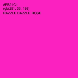 #FB21C1 - Razzle Dazzle Rose Color Image