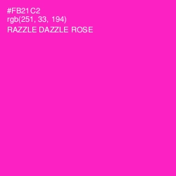 #FB21C2 - Razzle Dazzle Rose Color Image