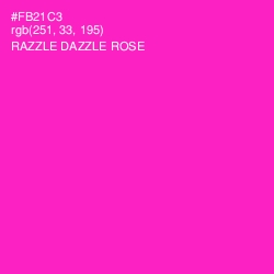 #FB21C3 - Razzle Dazzle Rose Color Image