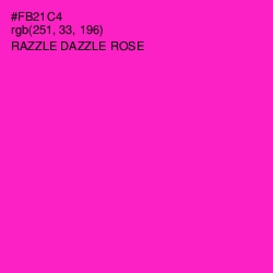 #FB21C4 - Razzle Dazzle Rose Color Image