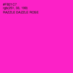 #FB21C7 - Razzle Dazzle Rose Color Image