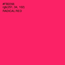 #FB2266 - Radical Red Color Image