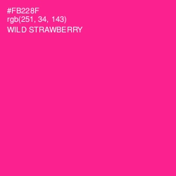 #FB228F - Wild Strawberry Color Image