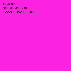 #FB22E1 - Razzle Dazzle Rose Color Image