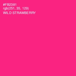 #FB2381 - Wild Strawberry Color Image