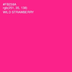 #FB238A - Wild Strawberry Color Image