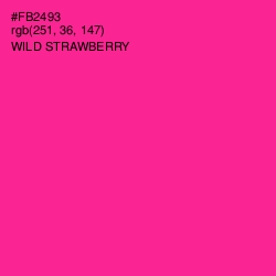 #FB2493 - Wild Strawberry Color Image