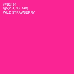 #FB2494 - Wild Strawberry Color Image