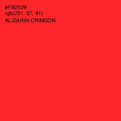 #FB2529 - Alizarin Crimson Color Image