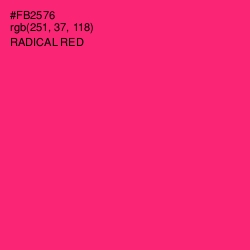 #FB2576 - Radical Red Color Image