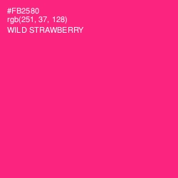 #FB2580 - Wild Strawberry Color Image