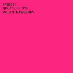 #FB2581 - Wild Strawberry Color Image