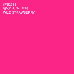 #FB2588 - Wild Strawberry Color Image