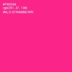 #FB258A - Wild Strawberry Color Image