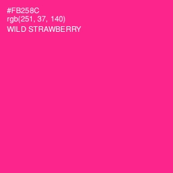 #FB258C - Wild Strawberry Color Image