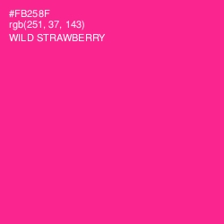 #FB258F - Wild Strawberry Color Image