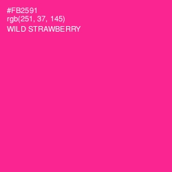 #FB2591 - Wild Strawberry Color Image