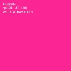 #FB2594 - Wild Strawberry Color Image