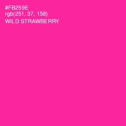 #FB259E - Wild Strawberry Color Image