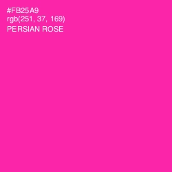 #FB25A9 - Persian Rose Color Image