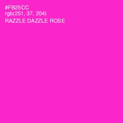 #FB25CC - Razzle Dazzle Rose Color Image