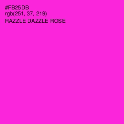 #FB25DB - Razzle Dazzle Rose Color Image