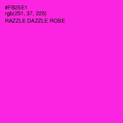 #FB25E1 - Razzle Dazzle Rose Color Image