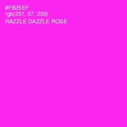 #FB25EF - Razzle Dazzle Rose Color Image