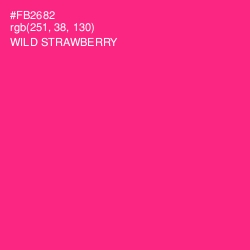 #FB2682 - Wild Strawberry Color Image