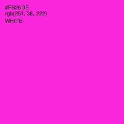 #FB26DE - Razzle Dazzle Rose Color Image