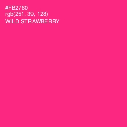 #FB2780 - Wild Strawberry Color Image