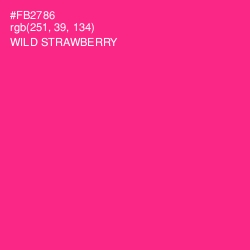 #FB2786 - Wild Strawberry Color Image