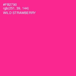 #FB2790 - Wild Strawberry Color Image