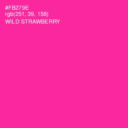 #FB279E - Wild Strawberry Color Image