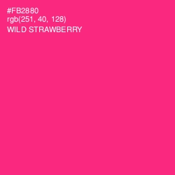 #FB2880 - Wild Strawberry Color Image