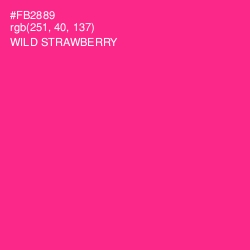 #FB2889 - Wild Strawberry Color Image