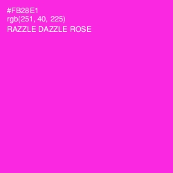 #FB28E1 - Razzle Dazzle Rose Color Image