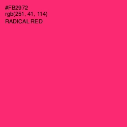 #FB2972 - Radical Red Color Image