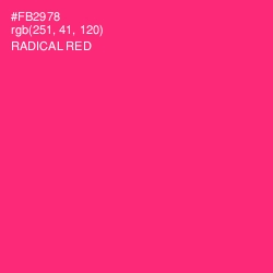 #FB2978 - Radical Red Color Image