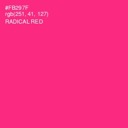 #FB297F - Radical Red Color Image