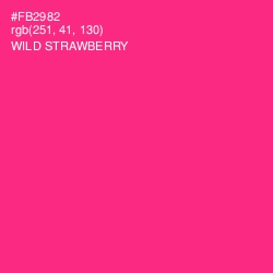 #FB2982 - Wild Strawberry Color Image