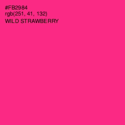 #FB2984 - Wild Strawberry Color Image