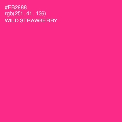 #FB2988 - Wild Strawberry Color Image