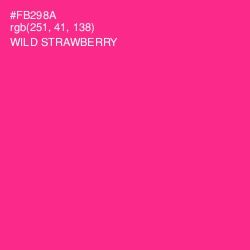 #FB298A - Wild Strawberry Color Image