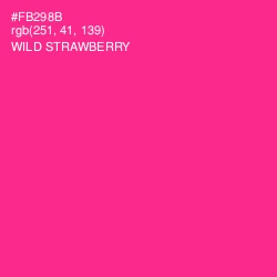 #FB298B - Wild Strawberry Color Image
