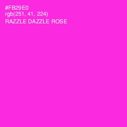 #FB29E0 - Razzle Dazzle Rose Color Image