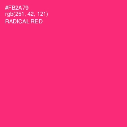 #FB2A79 - Radical Red Color Image