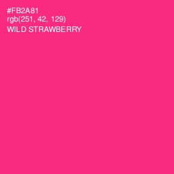 #FB2A81 - Wild Strawberry Color Image