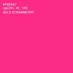 #FB2A87 - Wild Strawberry Color Image